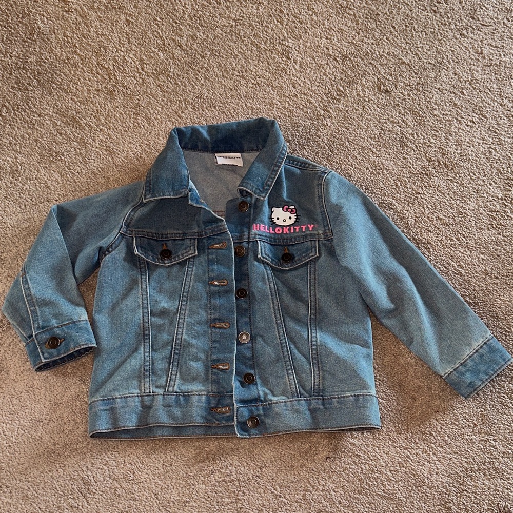 Hello Kitty Kids Denim Jacket with Pink Accents